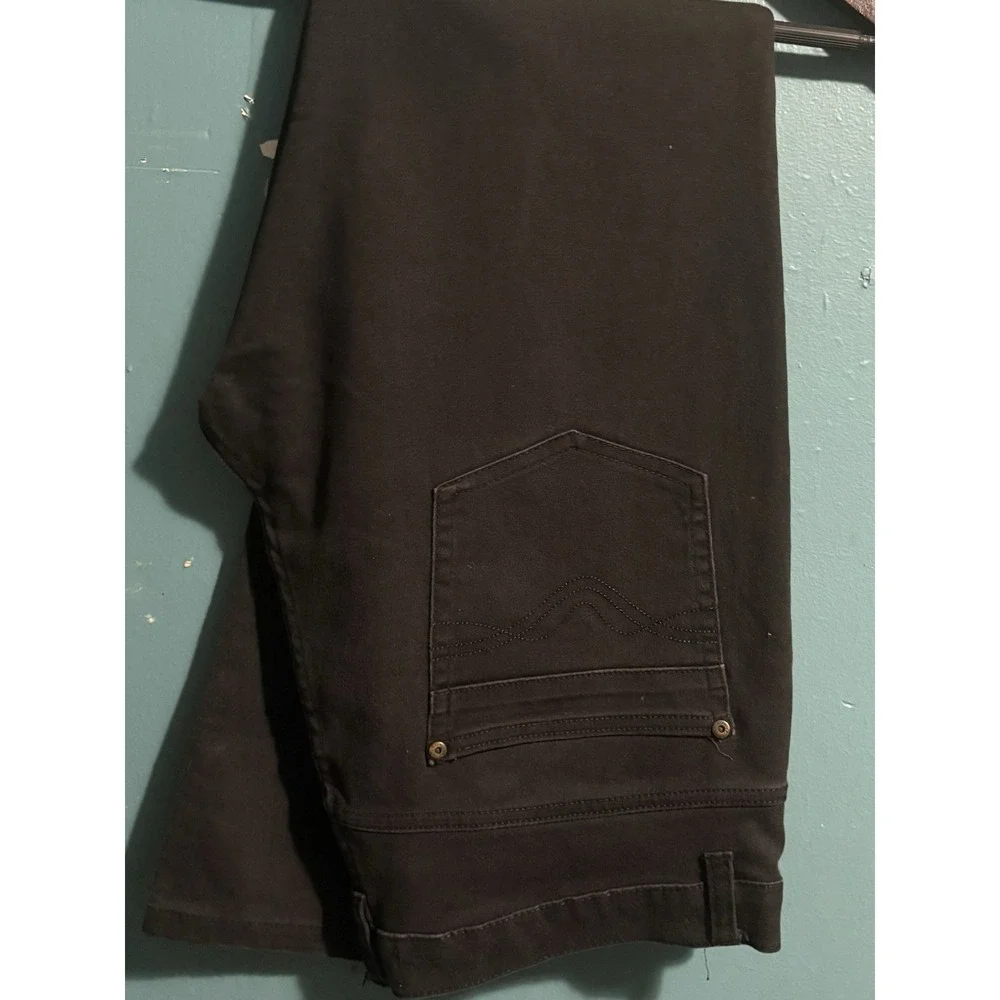 Franky Max Stretch‎ Men's Chino Pants Jeans Black Pants 36x32